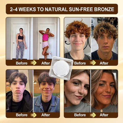 QIAWI™ Sun-Free Golden Bronze Glow — No UV, No Streaks, Just a Natural Vacation Tan
