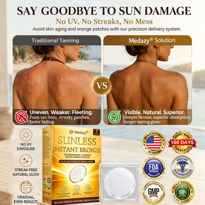 QIAWI™ Sun-Free Golden Bronze Glow — No UV, No Streaks, Just a Natural Vacation Tan