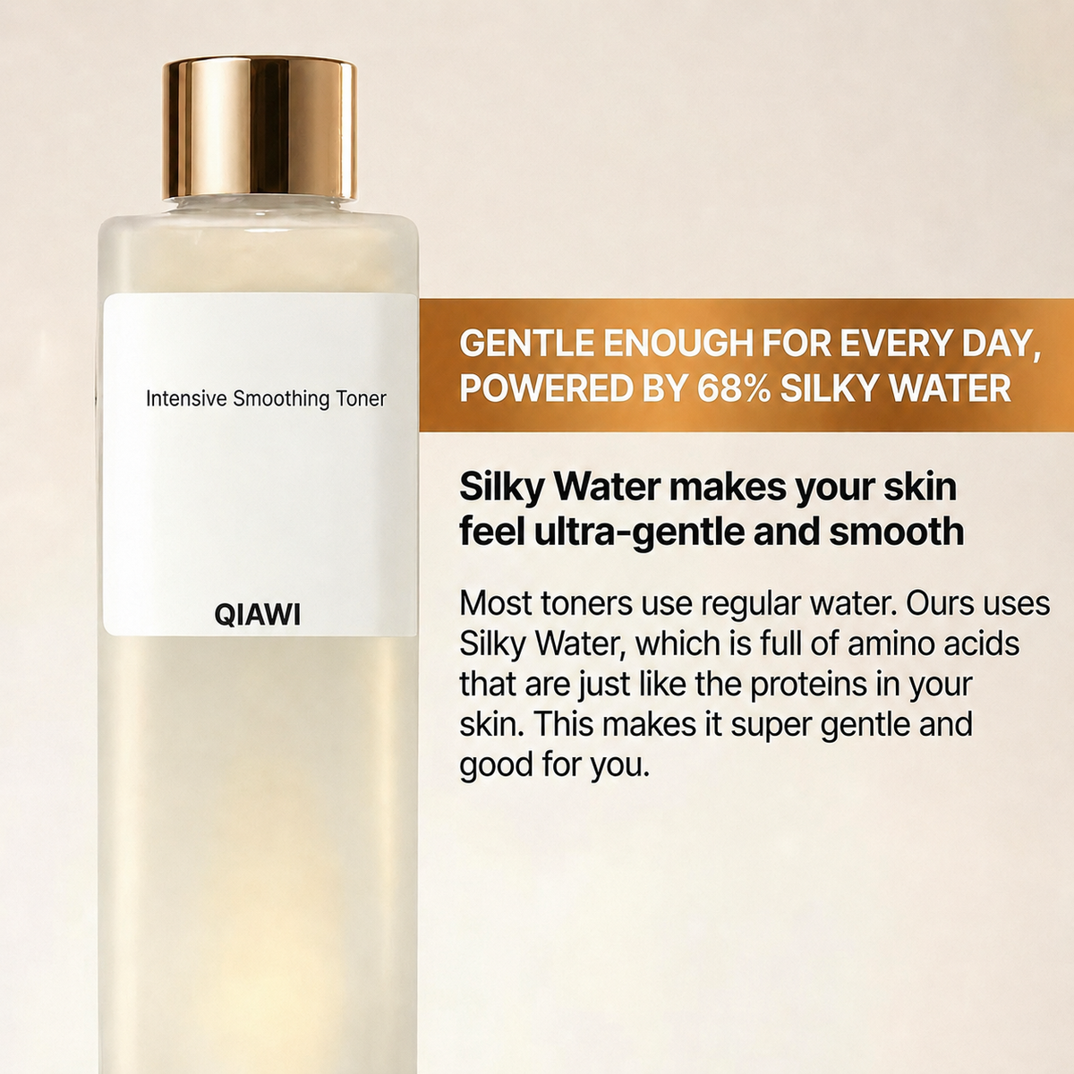 QIAWI 68 percent Silky Water