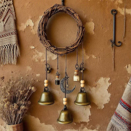 🔔🌙 Witch Bell & Blessing Bottle Charm – Protective Hanging Decor