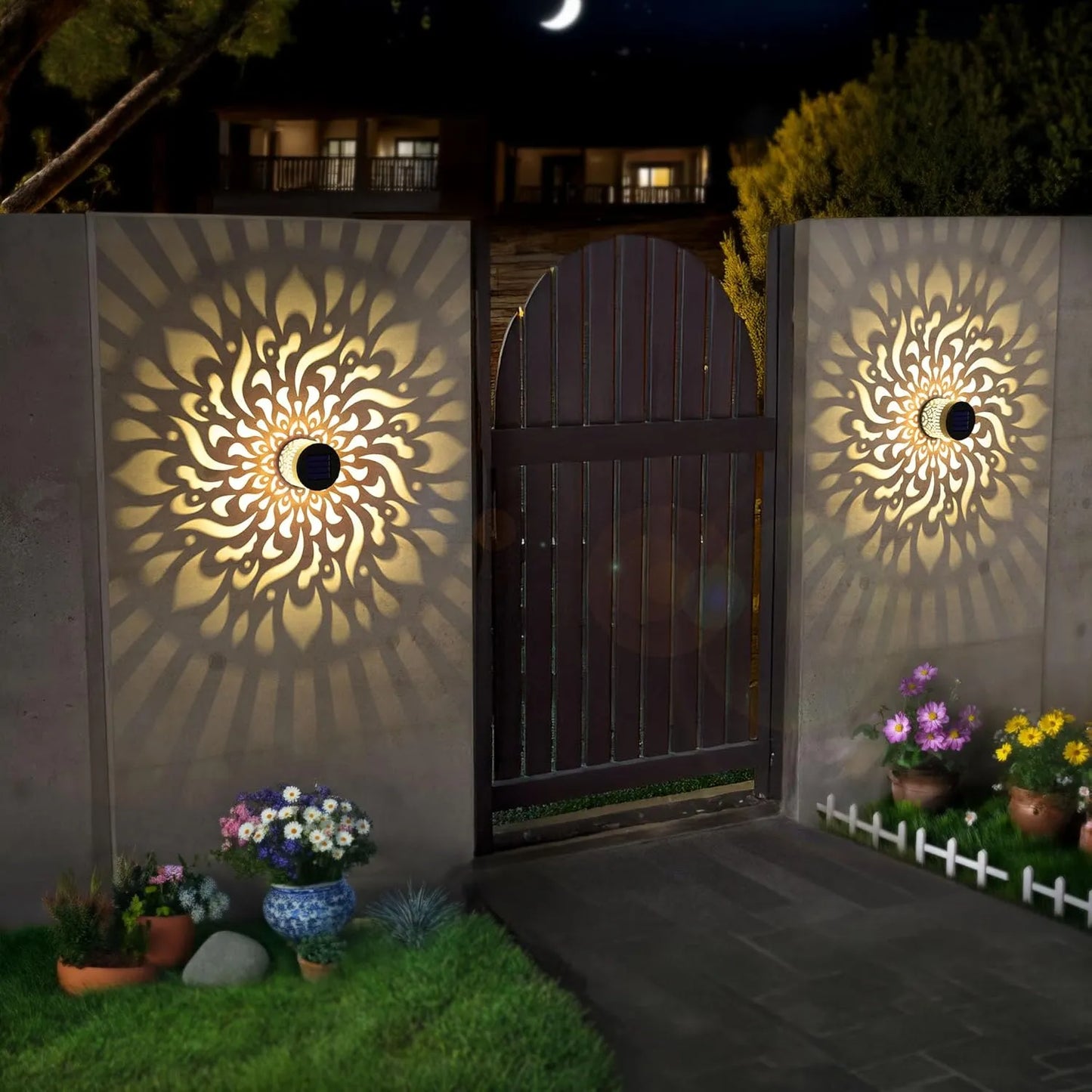 🔥Limited 60% OFF🔥Solar Mandala Projector Light Patio Ambient Decor