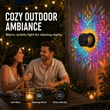 🔥Limited 60% OFF🔥Solar Mandala Projector Light Patio Ambient Decor