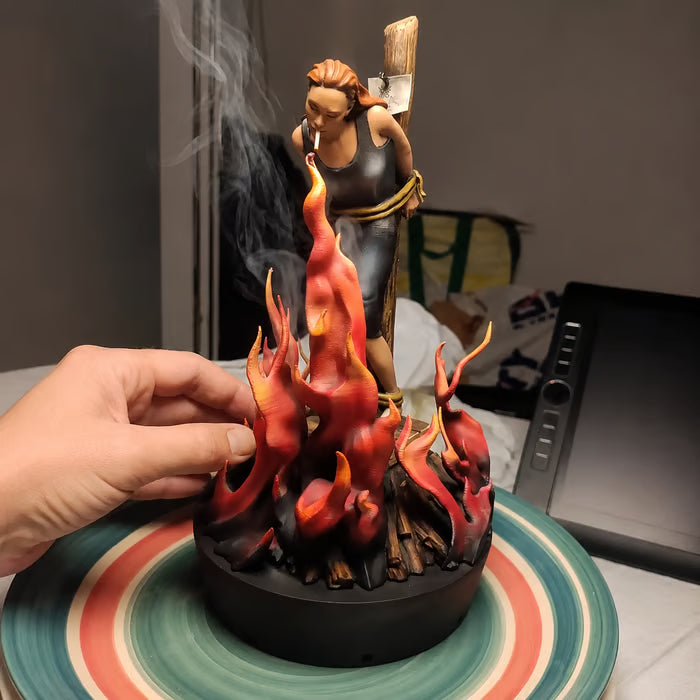🔥LAST DAY 49% OFF - 🧙‍♀️Witch Burn Sculpture Backflow Incense Burner | Gothic Art Incense Holder