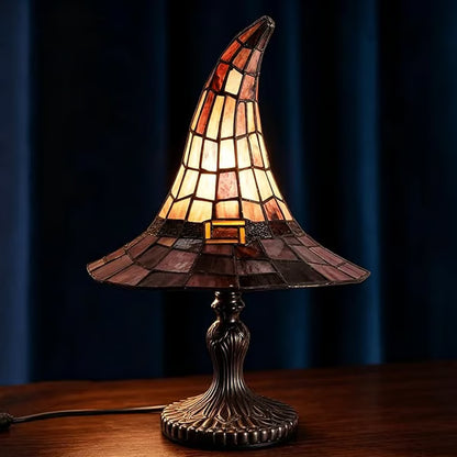 🔥Exclusive Limited Item 👍🔥50%OFF♠️Witch Hat Night Light & Stained Glass Witch Hat Lamp🎁